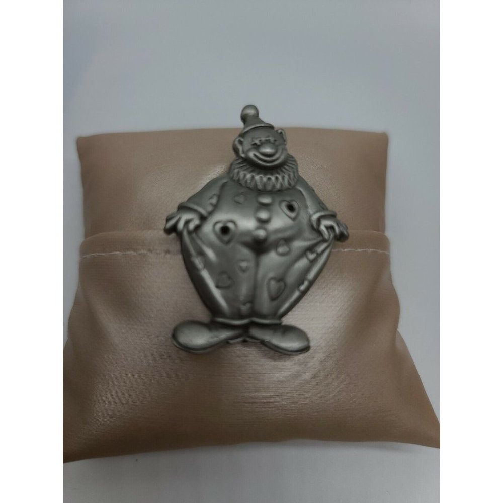 Clown brooch MS Dee Pewter Vintage